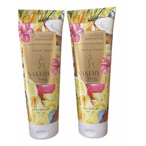 Nakery Beauty Skin Toning Body Butter  Tropical Therapy 10 fl oz NEW Lot Of 2